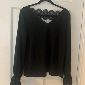 Shein Lace Back Blouse